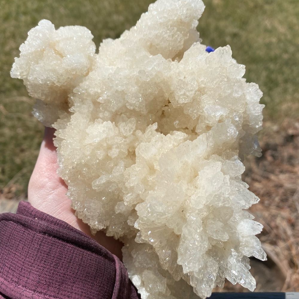 white Cave Calcite Cluster - Picture 6 of 6